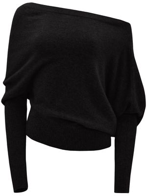Altuzarra Paxi off-shoulder cashmere jumper - Black