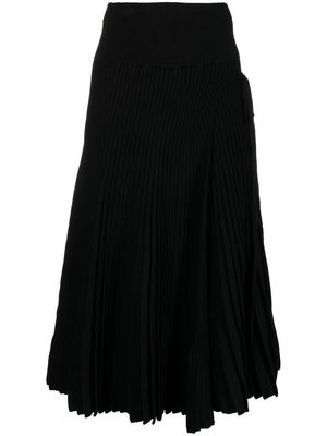 Altuzarra pleated A-line skirt - Black