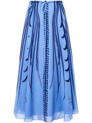 Altuzarra Roxana silk skirt - Blue