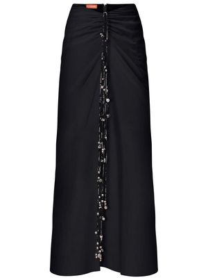 Altuzarra Safia long ruched skirt - Black