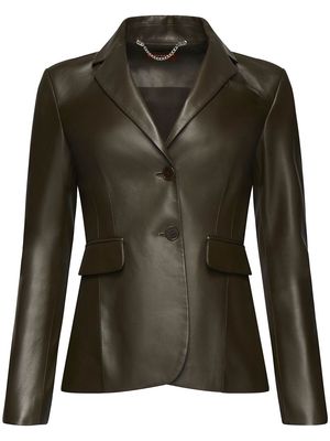 Altuzarra single-breasted leather blazer - Green
