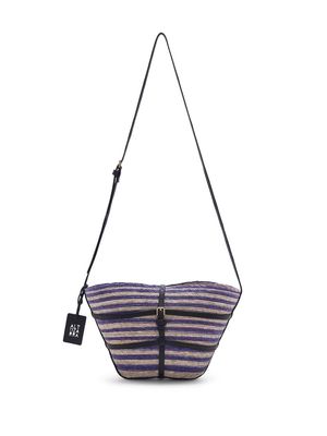 Altuzarra Watermill raffia crossbody bag - Purple