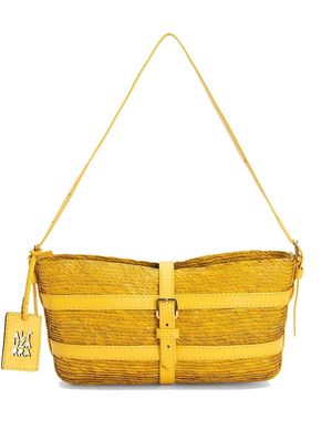 Altuzarra Watermill raffia crossbody bag - Yellow