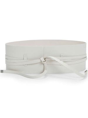 Altuzarra wide leather belt - White