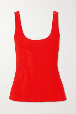 Altuzarra - Yanaka Ribbed-knit Tank - Red