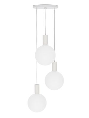 Alumina 3-Bulb Pendant - White - White