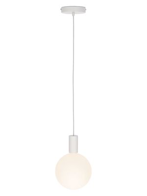 Alumina Single-Bulb Pendant - White - White