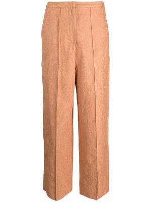 Alysi Ajoure' wide-leg trousers - Neutrals