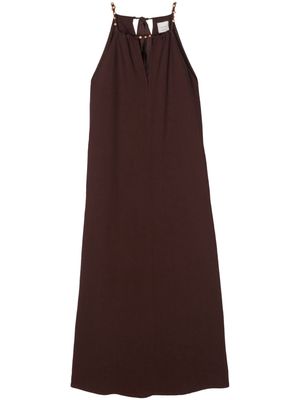 Alysi bead-embellished maxi dress - Brown