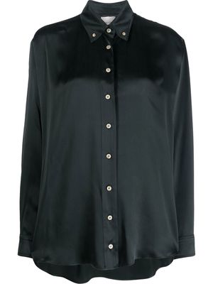 ALYSI button-down silk blouse - Green
