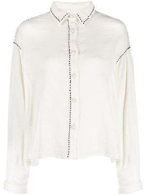 Alysi button-up cotton shirt - Neutrals