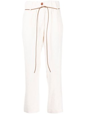 Alysi Carta cropped trousers - White