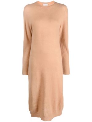 Alysi cashmere-blend knit dress - Brown