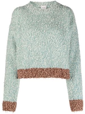 Alysi Crazy tricot-knit jumper - Blue