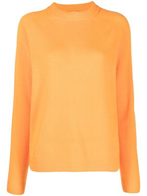 Alysi crew-neck fine-knit jumper - Orange