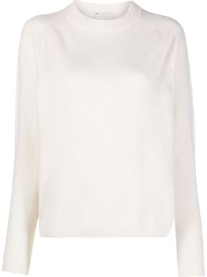 Alysi crew-neck merino-cashmere jumper - White