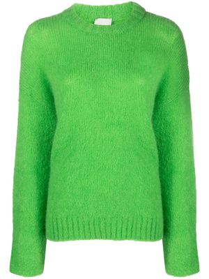 Alysi crew-neck ribbed jumper - Green