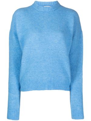 Alysi crew-neck wool-blend jumper - Blue