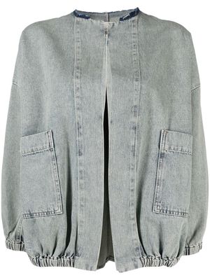 Alysi denim bomber jacket - Blue