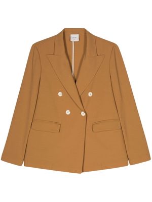 Alysi double-breasted blazer - Brown
