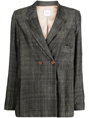 ALYSI double-breasted jacket - Black