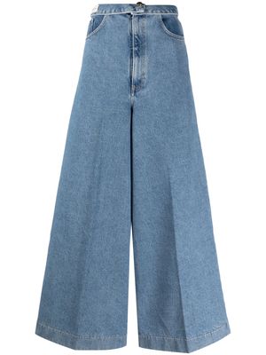 Alysi high-rise wide-leg jeans - Blue
