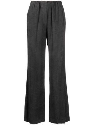 Alysi high-waisted flared trousers - Black