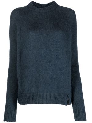 Alysi knitted raglan-sleeve jumper - Blue
