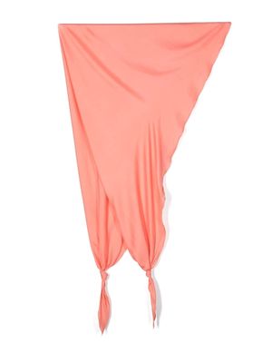 Alysi knot detail silk scarf - Pink