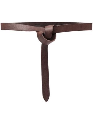 Alysi Lecce wrap-detail leather belt - Brown