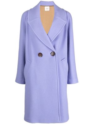 ALYSI mid-length coat - Purple