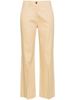 Alysi mid-rise slim-fit trousers - Yellow