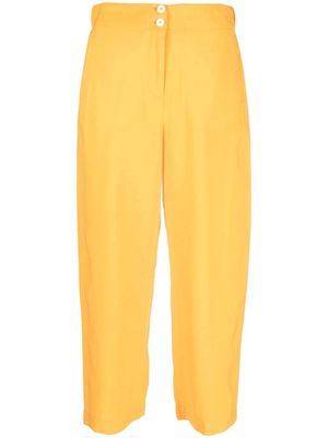 Alysi modal-blend tapered trousers - Yellow