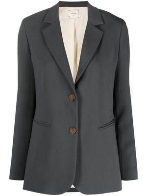 Alysi notched-lapels single-breasted blazer - Green