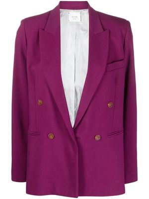 Alysi peak-lapels button-fastening blazer - Pink