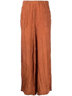 Alysi pleated wide-leg trousers - Orange