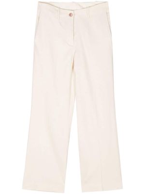 Alysi pressed-crease straight trousers - Neutrals