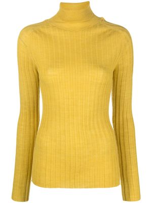 Alysi roll-neck ribbed jumper - Yellow