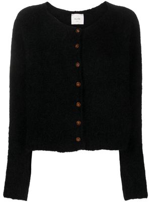 Alysi round-neck buttoned cardigan - Black