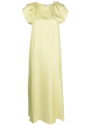 Alysi silk midi dress - Yellow