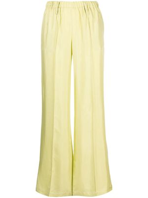 Alysi silk palazzo pants - Green