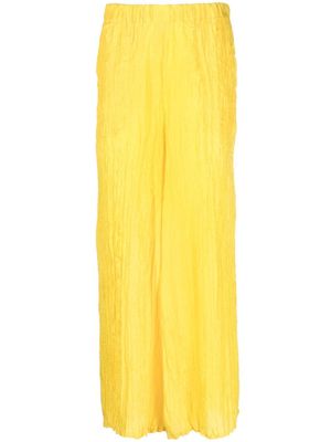 Alysi silk palazzo trousers - Yellow