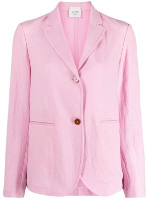 Alysi single-breasted notched-collar blazer - Pink