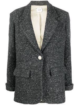 Alysi single-breasted virgin wool-blend coat - Grey