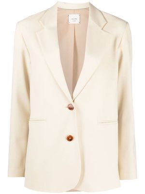 ALYSI single-breasted wool-blend jacket - Neutrals