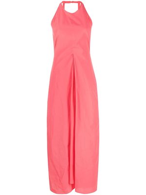 Alysi sleeveless cotton midi dress - Pink