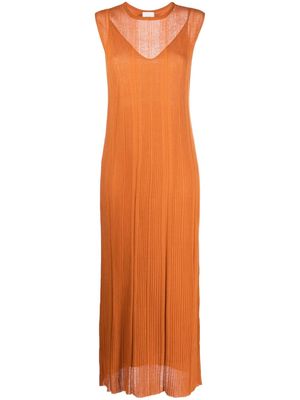Alysi sleeveless knit maxi dress - Orange