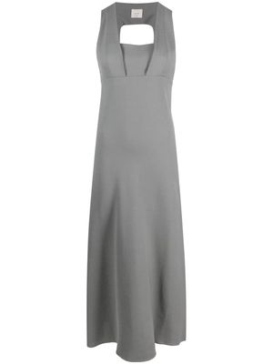 Alysi sleeveless open-back dress - Grey