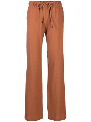 Alysi straight-leg trousers - Brown
