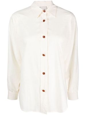 Alysi straight-point collar shirt - Neutrals